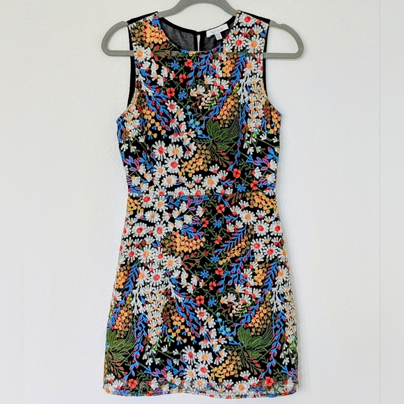 Lucy Paris Dresses & Skirts - Lucy Paris Embroidered Floral Mini Dress Women's Small 60s Hippie Flowerchild‎